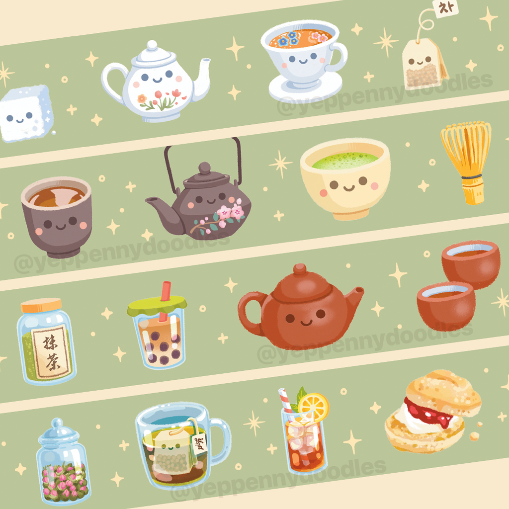 Teas & Tales - Washi Tape (15mm)