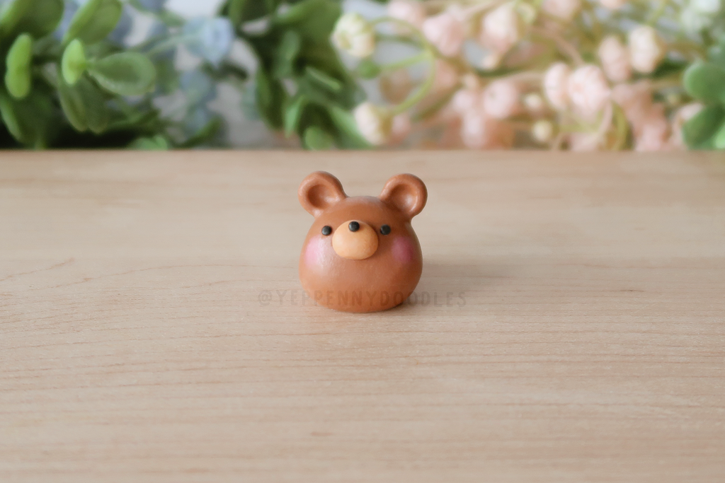 Baby Bear - Miniature Clay Desk Buddy
