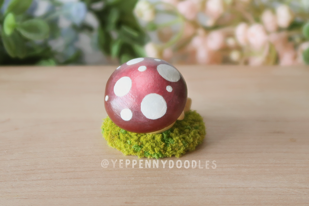 Coffee Mushroom - Miniature Clay Desk Buddy