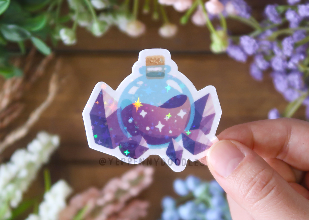Sparkly Potion - Sticker (Holographic Sparkle)