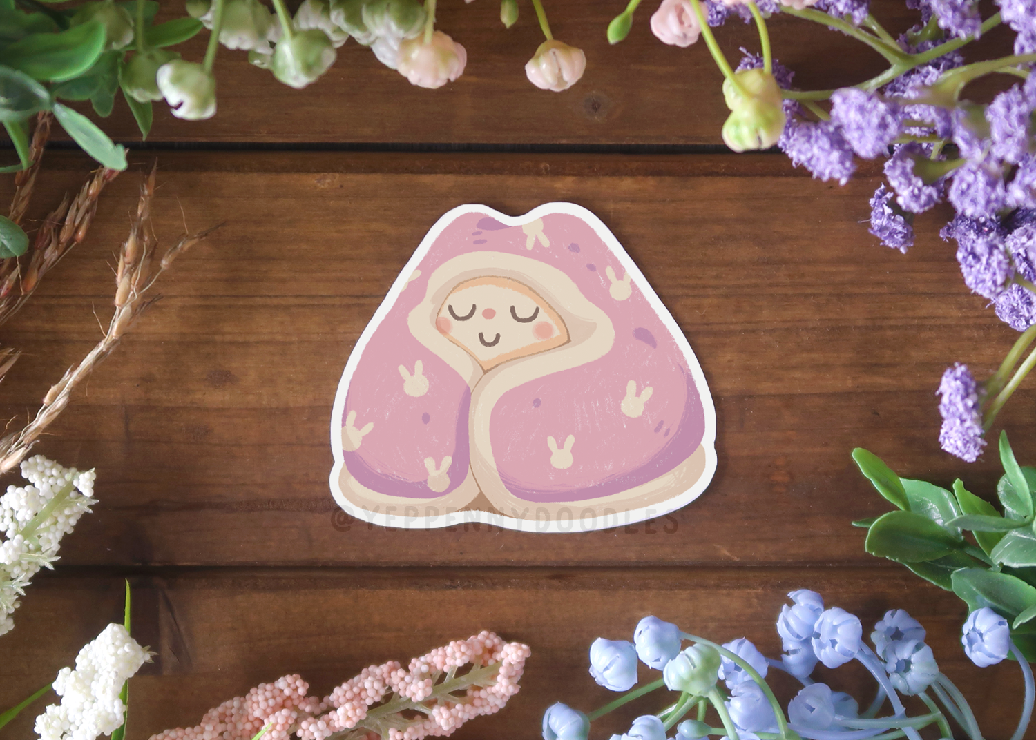 Blanket Burrito Bun - Sticker