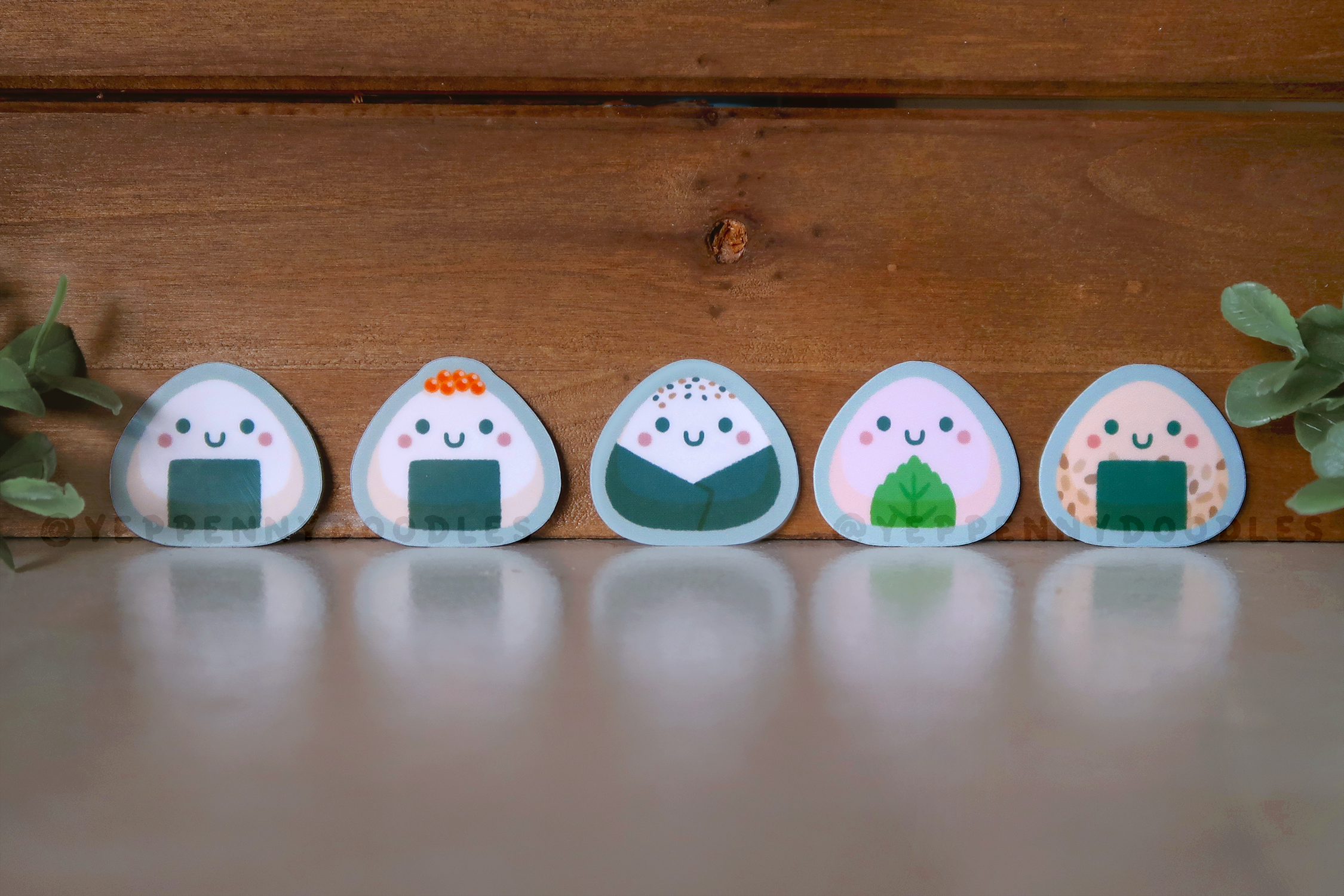 Onigiri Bundle (5 types) - Sticker Set