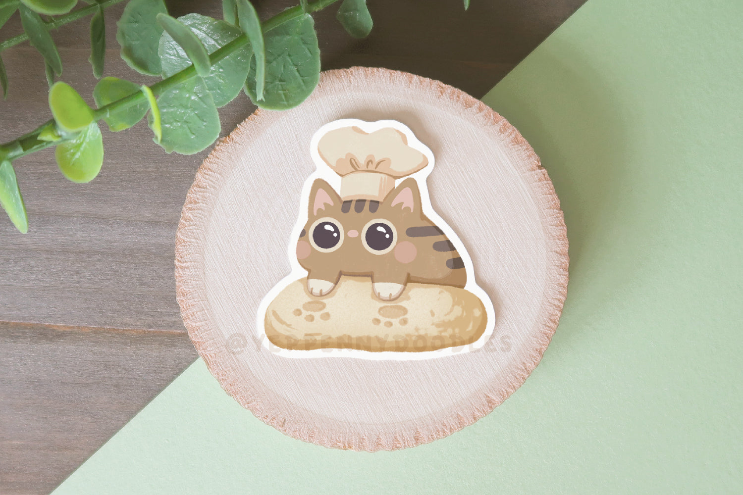 I Knead You (Biscuit Cat) - Sticker