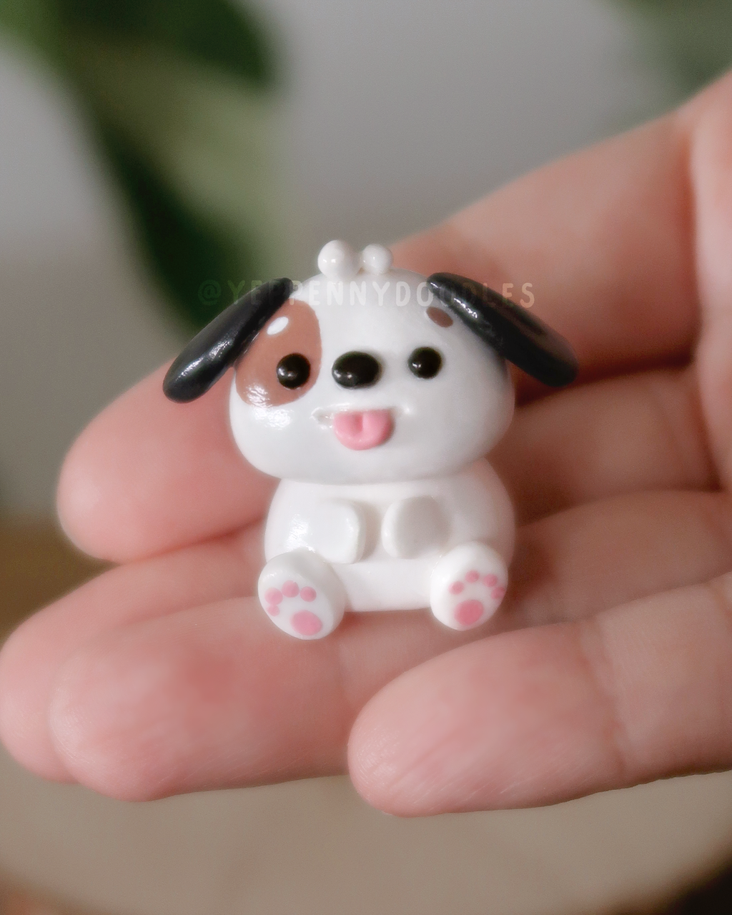 Bleppy (the Dog) - Miniature Clay Desk Buddy