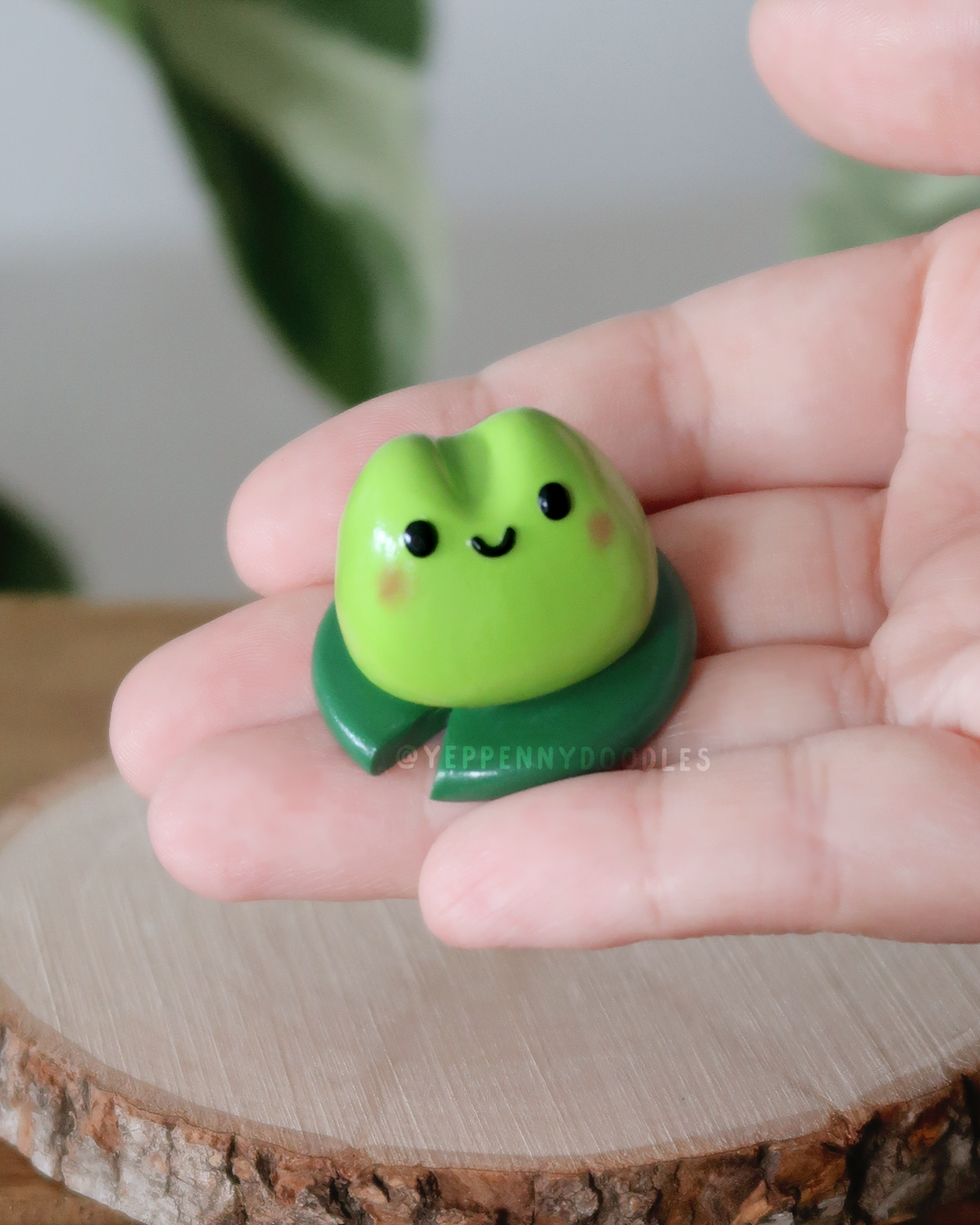 Little Froggy Guy - Miniature Clay Desk Buddy