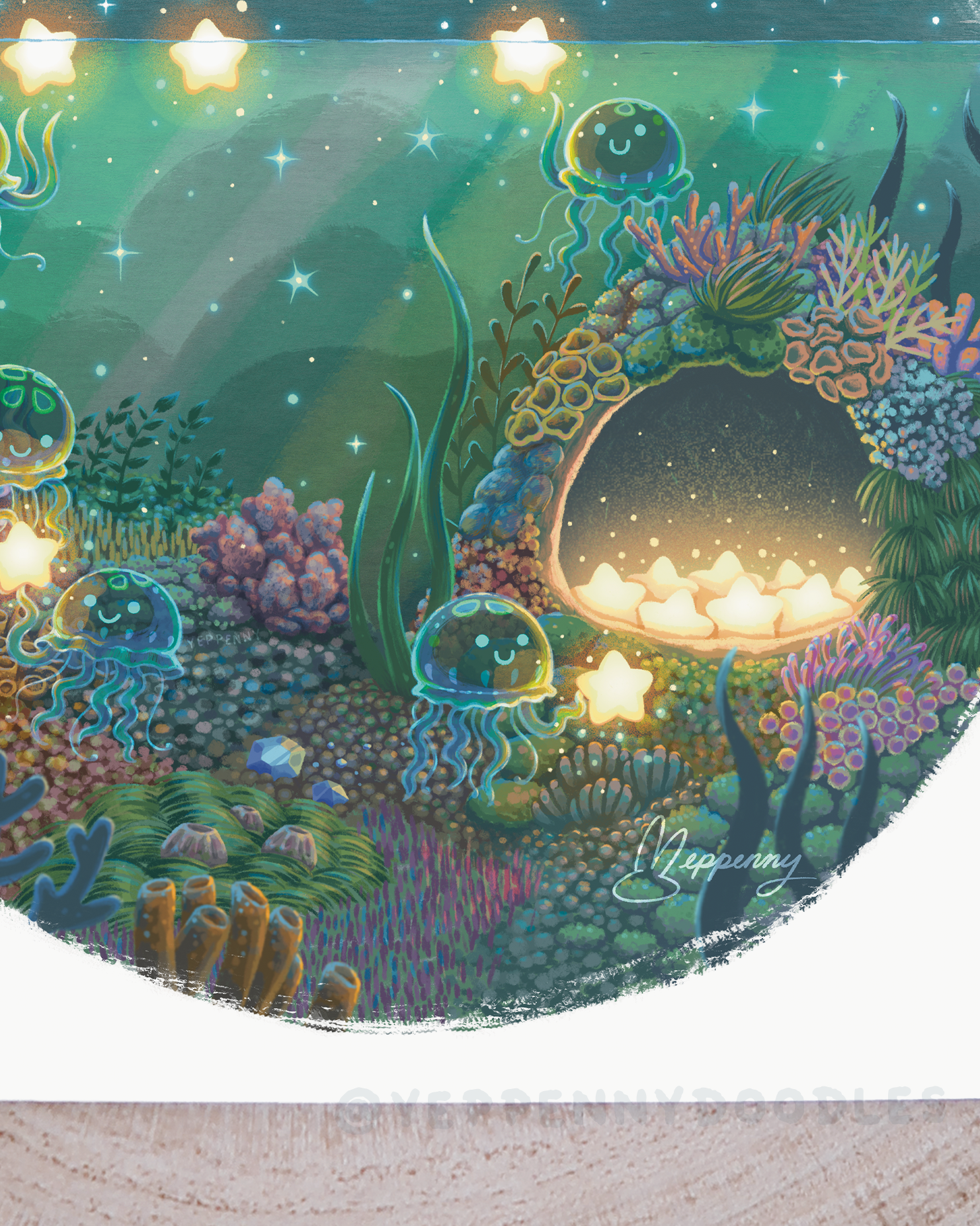 Dance of the Moonlight Jellies - Art Print