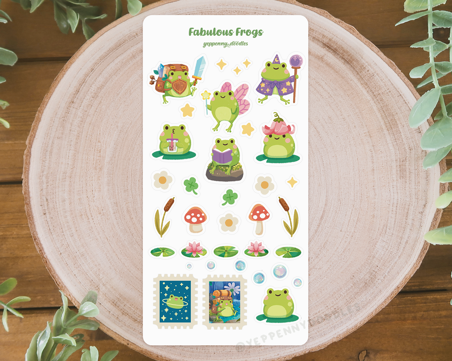 Fabulous Frogs - Sticker Sheet