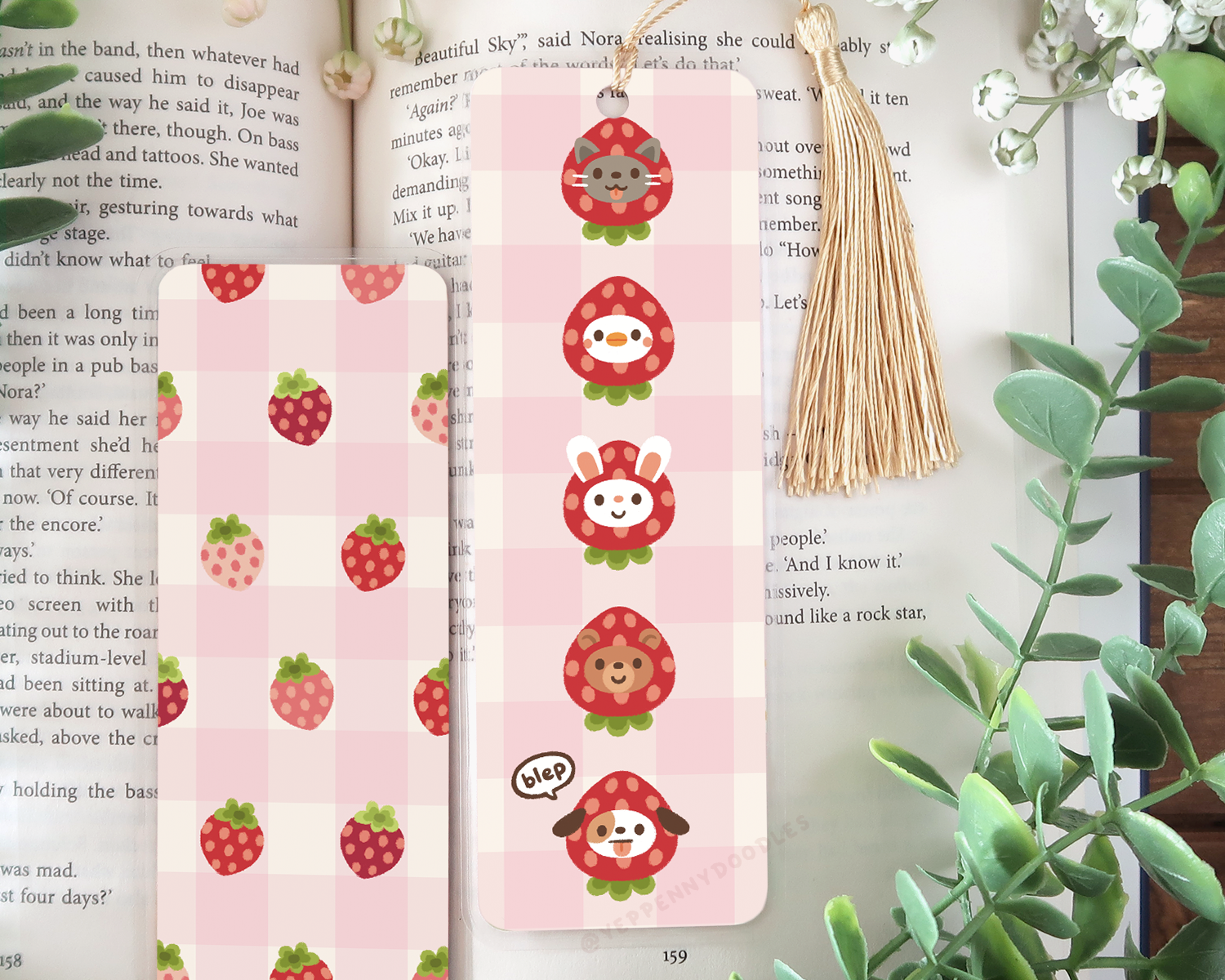 Strawberry Buddies - Bookmark