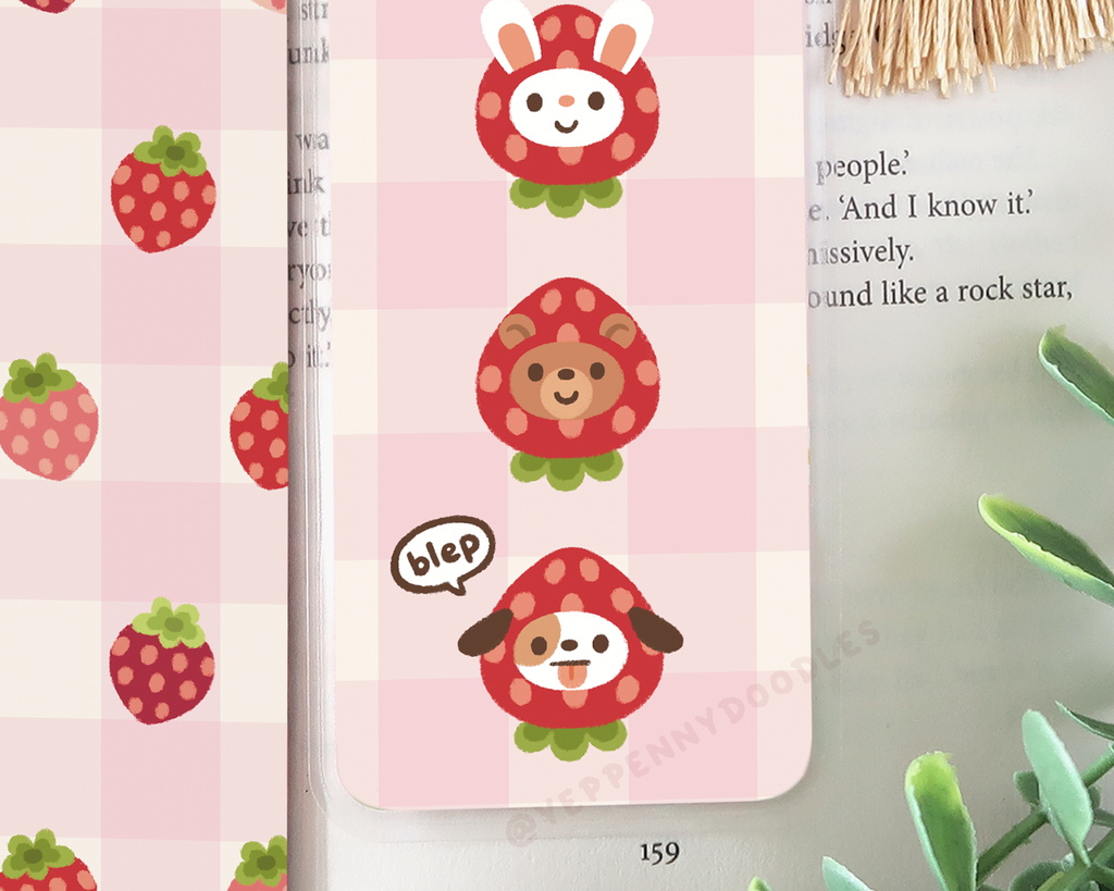 Strawberry Buddies - Bookmark