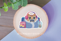 Comfy Gaming Cat - Sticker