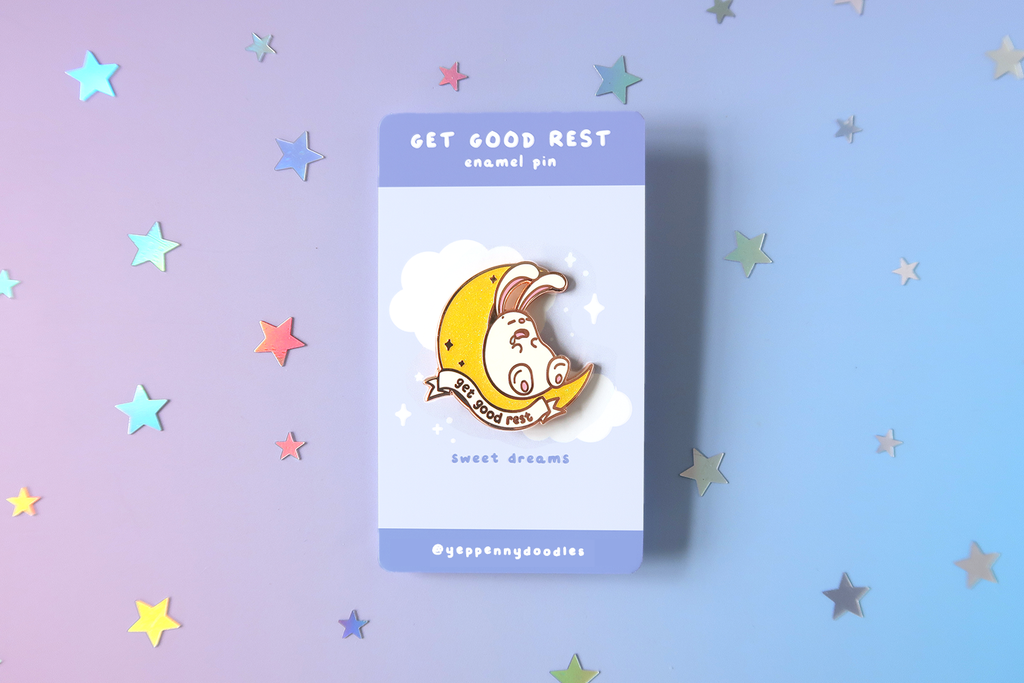 Get Good Rest - Enamel Pin (Sparkle)