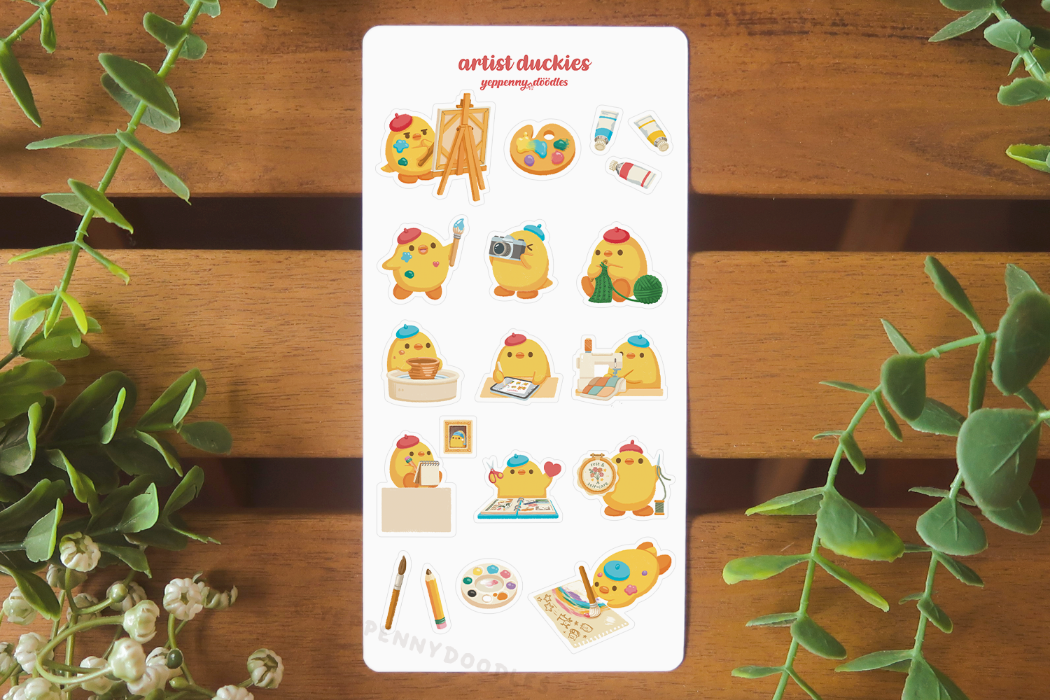 Artist Duckies - Sticker Sheet