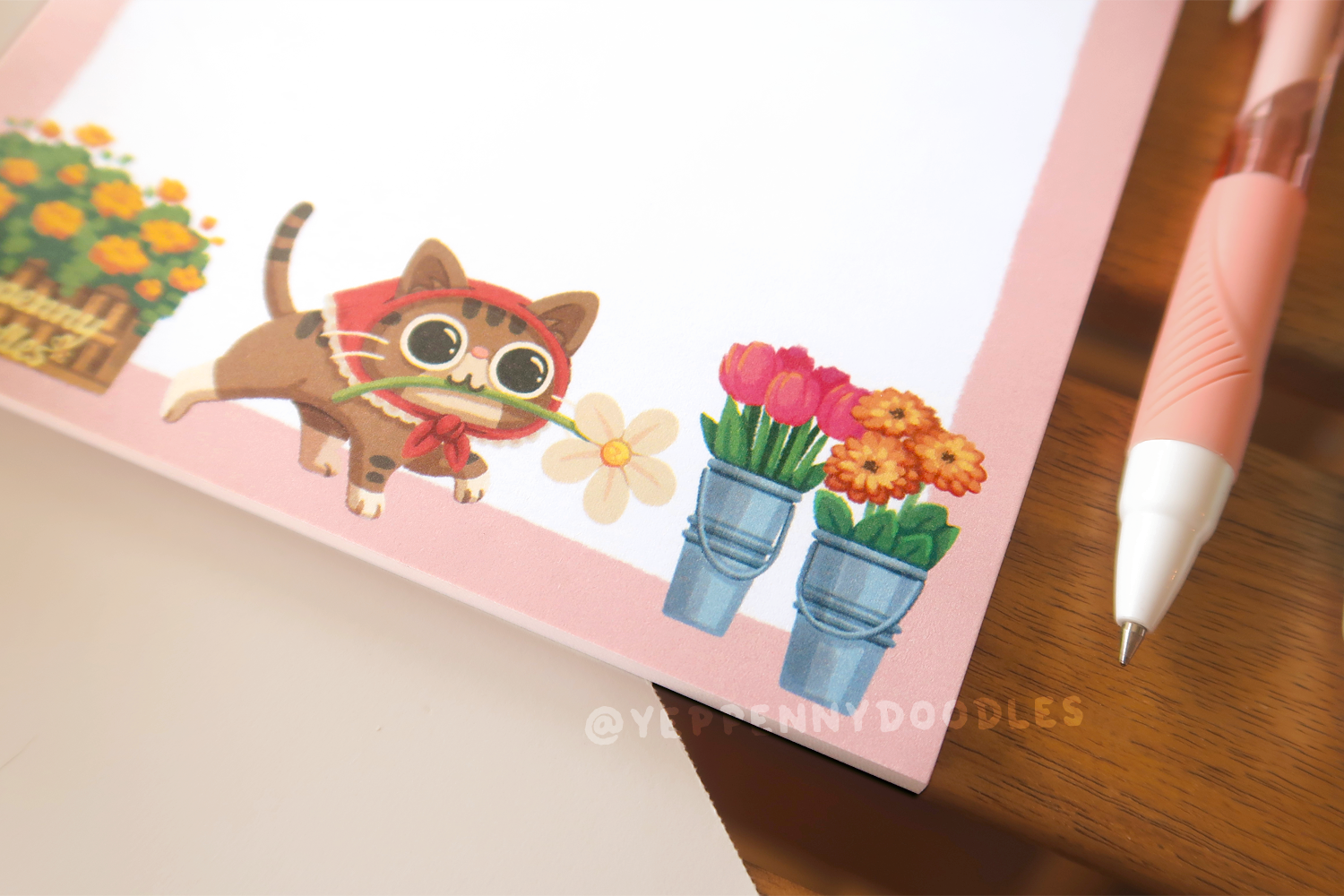 Cat Flowershop - Notepad