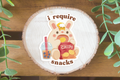 I Require Snacks - Sticker