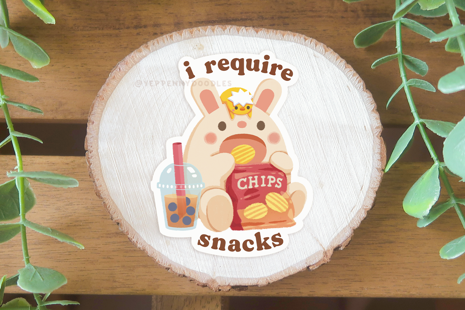 I Require Snacks - Sticker