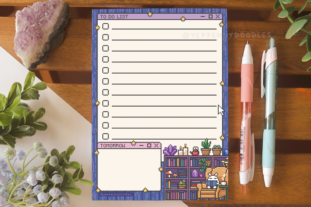 Pixel Library To-Do - Notepad