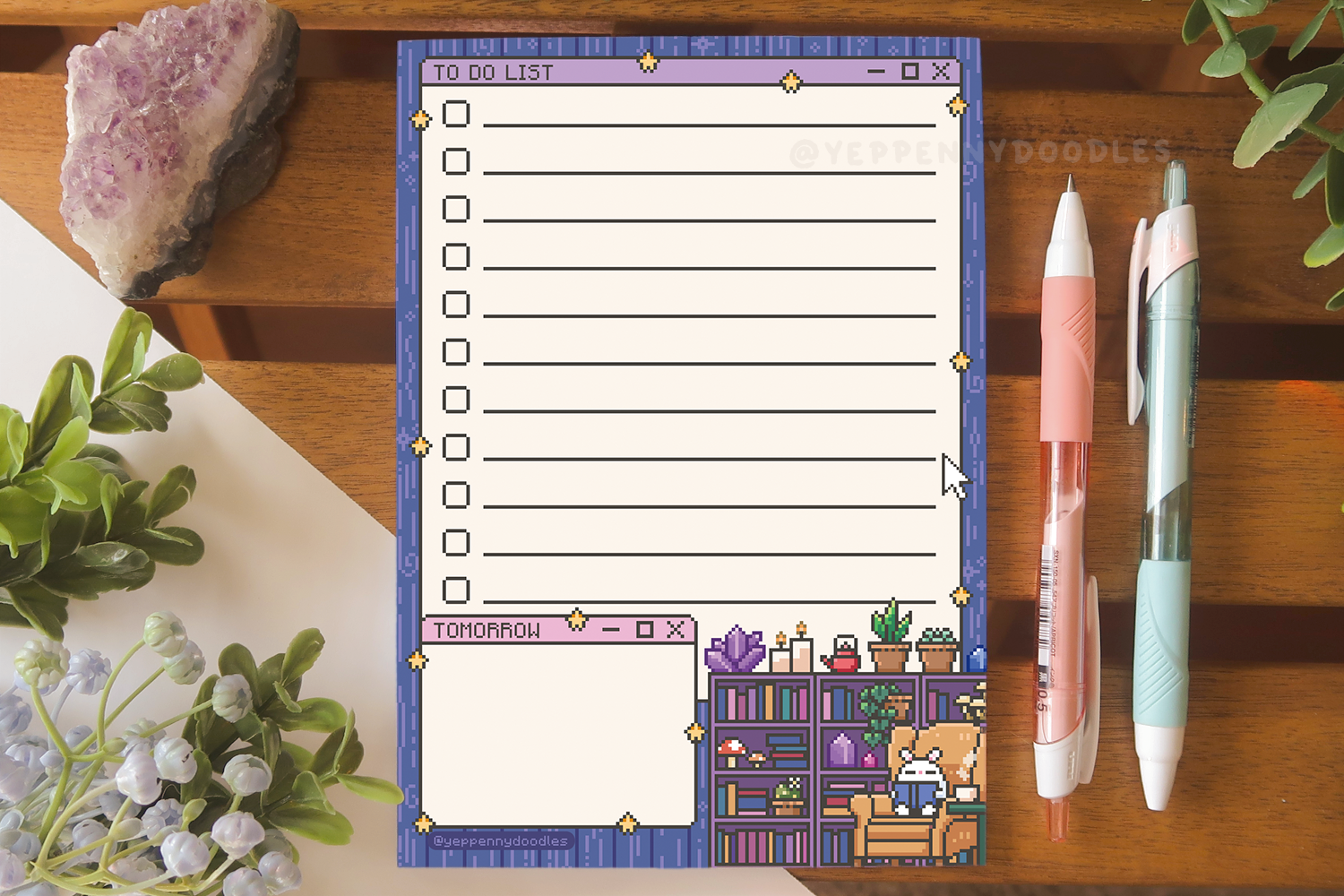 Pixel Library To-Do - Notepad