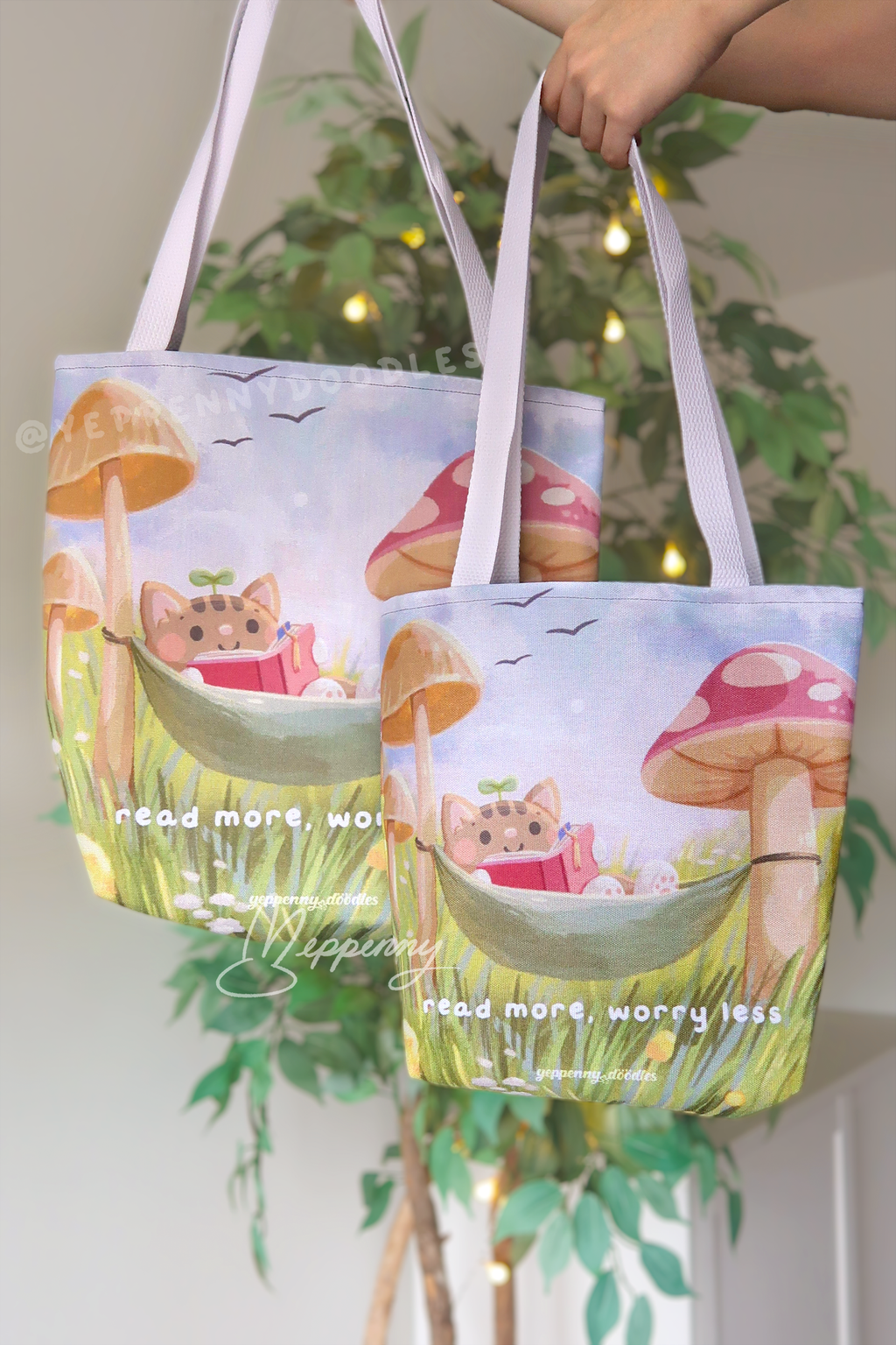 Read More, Worry Less - Tote Bag