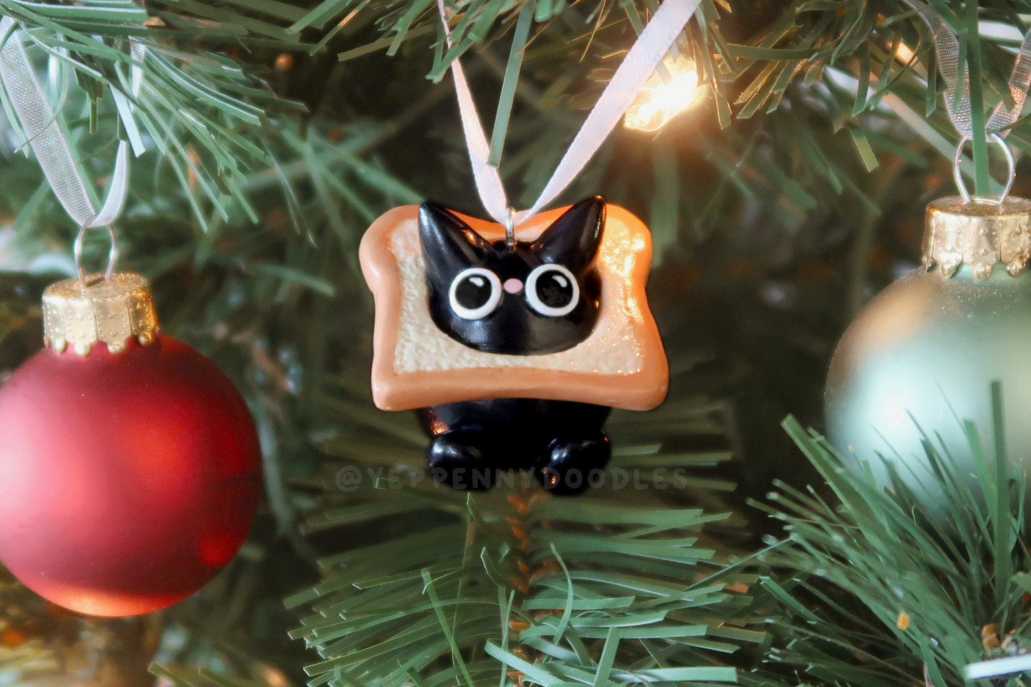 Bread Cat - Clay Ornament