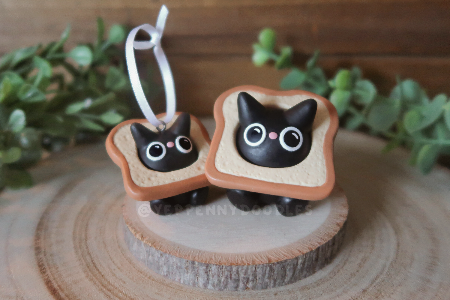 Bread Cat - Clay Ornament