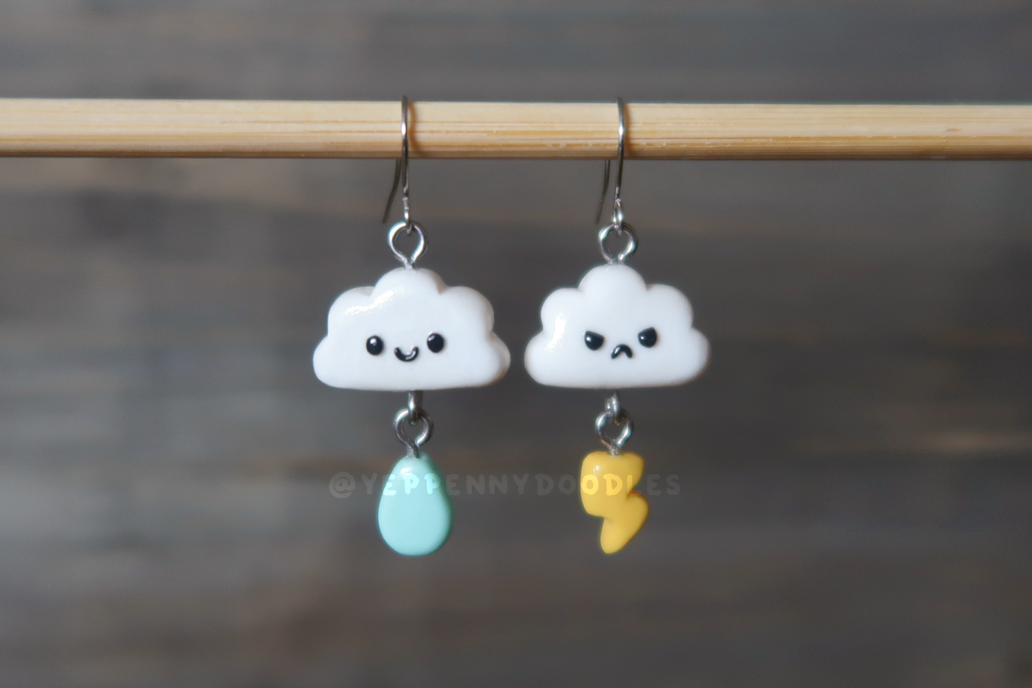 Raindrop & Lightning Earrings