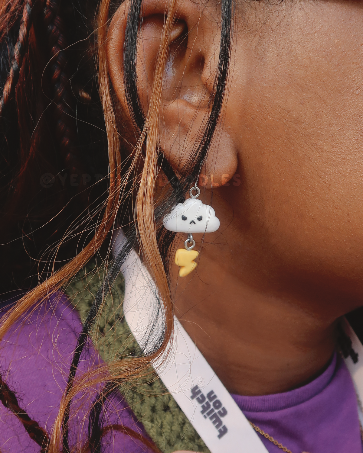 Raindrop & Lightning Earrings