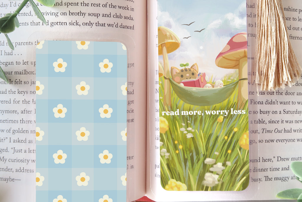 Read More, Worry Less - Bookmark