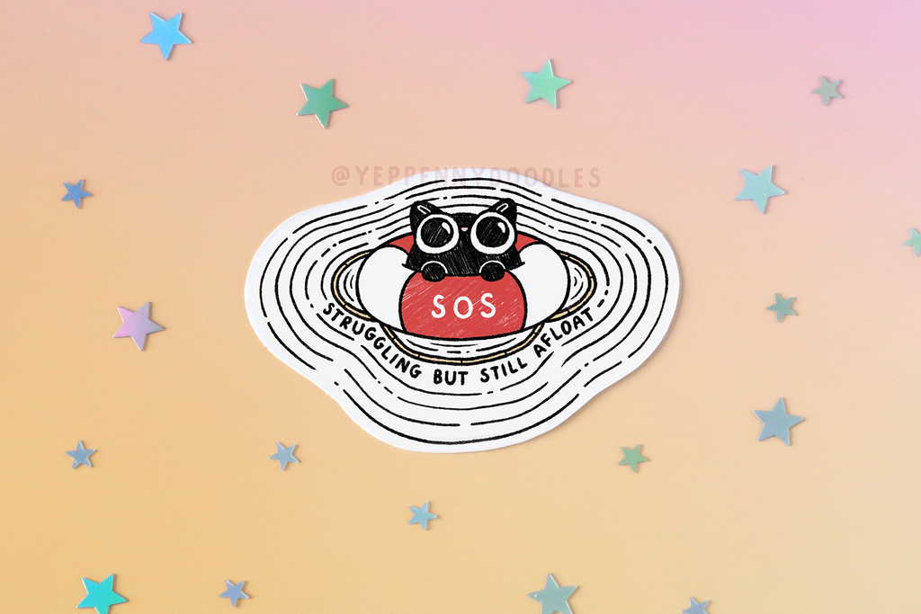 SOS Cat - Sticker