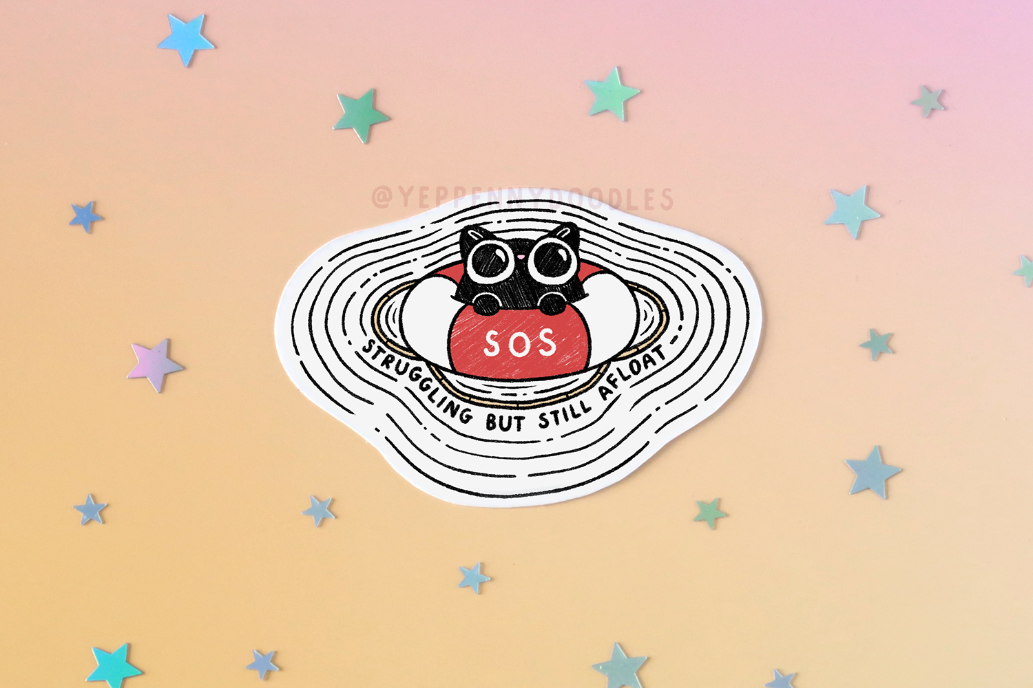 SOS Cat - Sticker