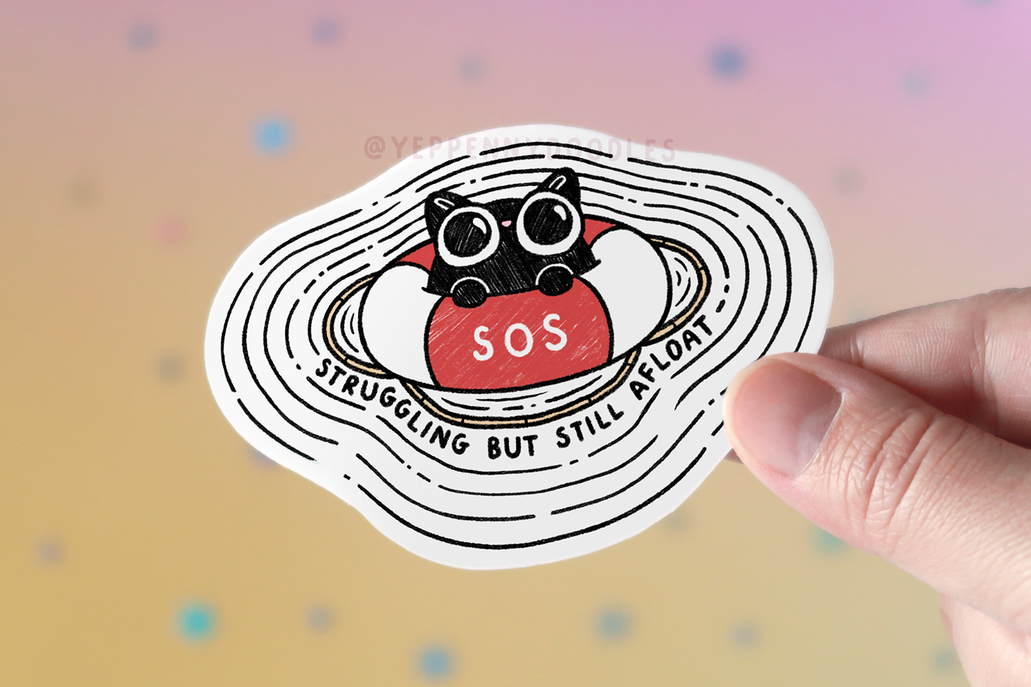 SOS Cat - Sticker